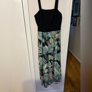 Nicole Miller Black and Green Strapless Jumpsuit for Weddings